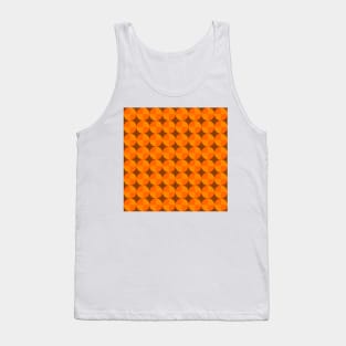 orange 1970s geometrical design Tank Top